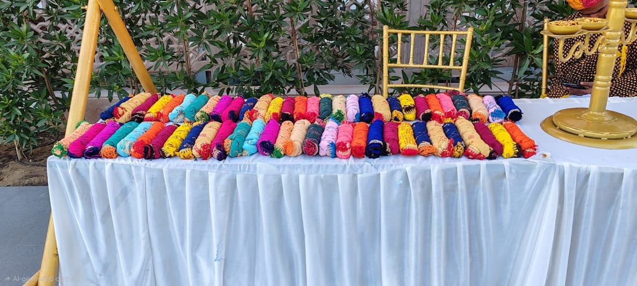 Bandhani Dupatta Event Service Pushkar Rajasthan